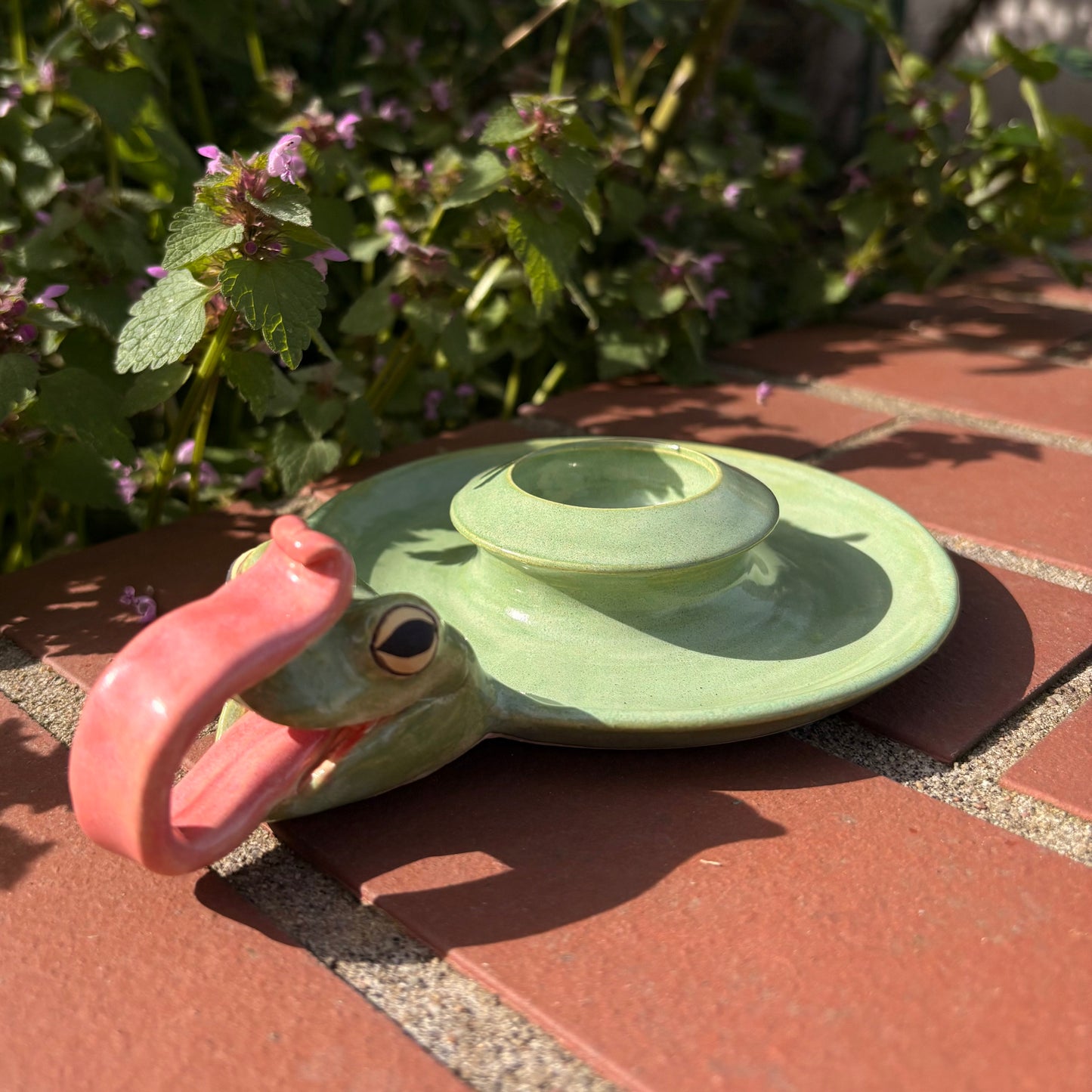 Frosch Kerzenhalter