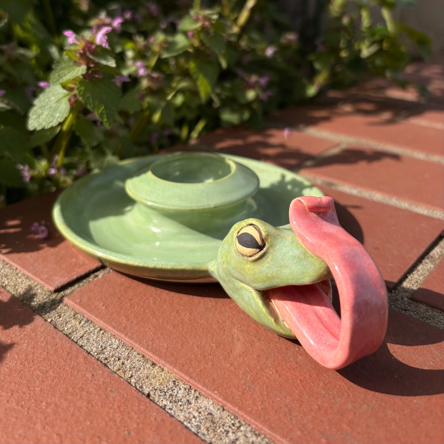 Frosch Kerzenhalter